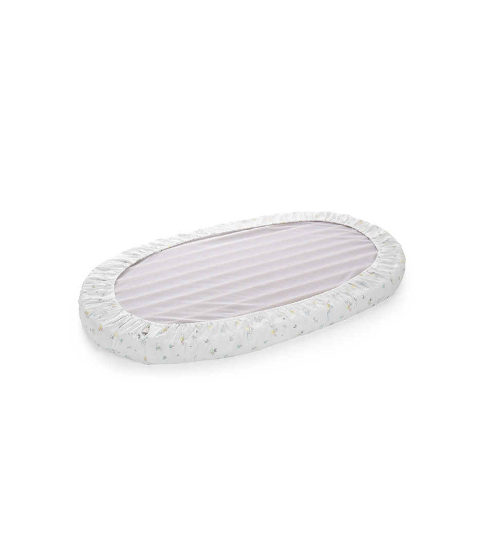 Stokke&reg; Sleepi&trade; Bed Fitted Sheet. Soft Rabbit. Bottom side.